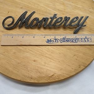 1973 OEM Metal Mercury Monterey Name Plate